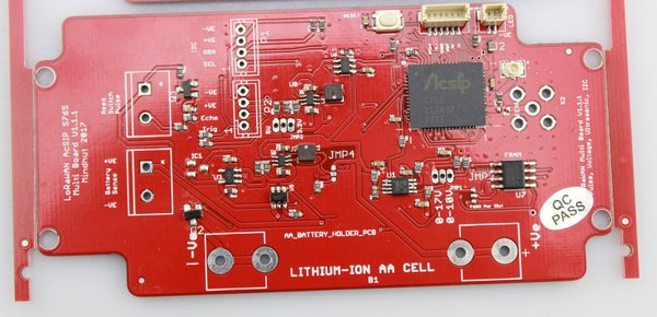 Multi-board assembly showing the LoRaWAN platform